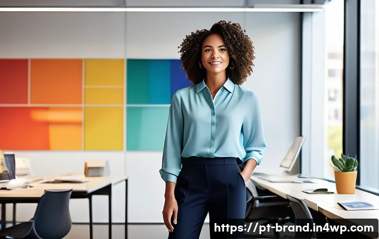 브랜드 지식 관리 시스템 구축하기 - **Prompt:** A diverse group of creative professionals, dressed in stylish and modern business casual...