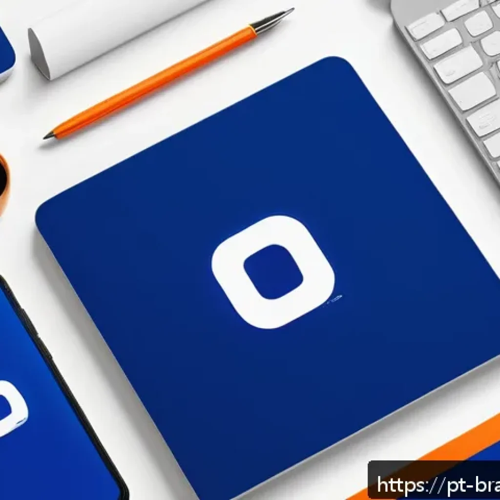 온라인 브랜드 크리에이티브 전략 수립하기 - A vibrant and modern brand identity design workspace featuring a digital tablet displaying a sleek l...